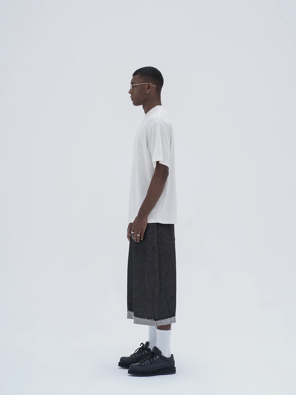 Knot | Denim Raw Cuffed Shorts