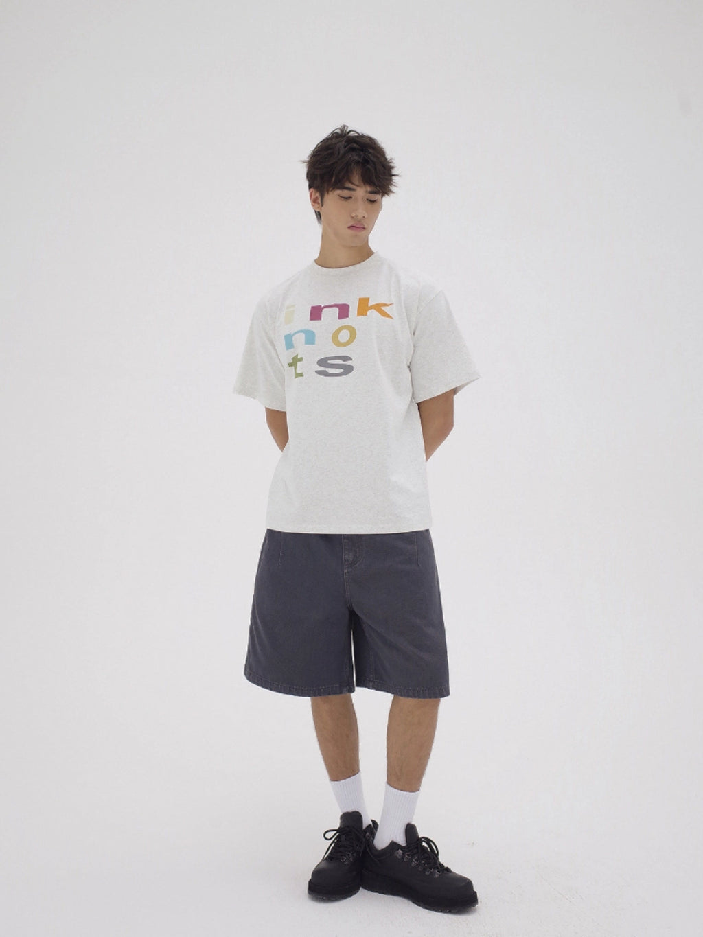 Ink | Structure Contrast Logo Tee