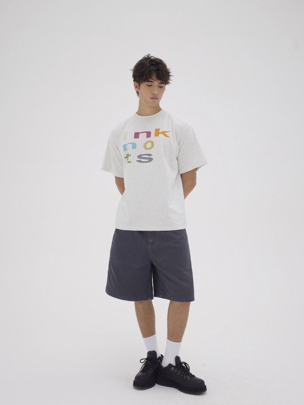 Ink | Structure Contrast Logo Tee