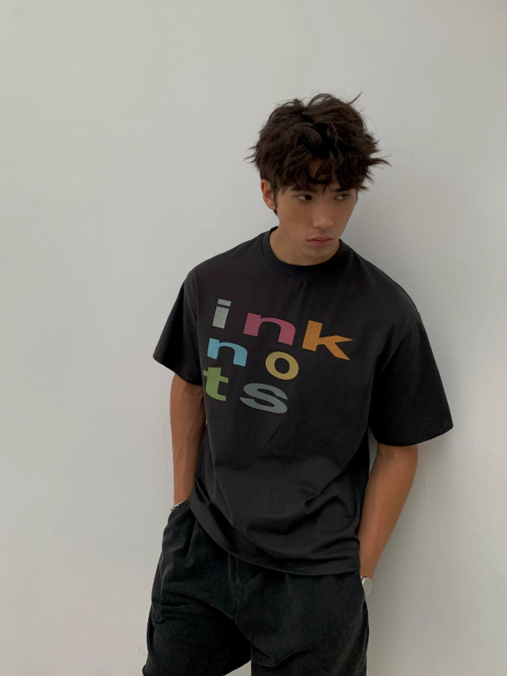 Ink | Structure Contrast Logo Tee