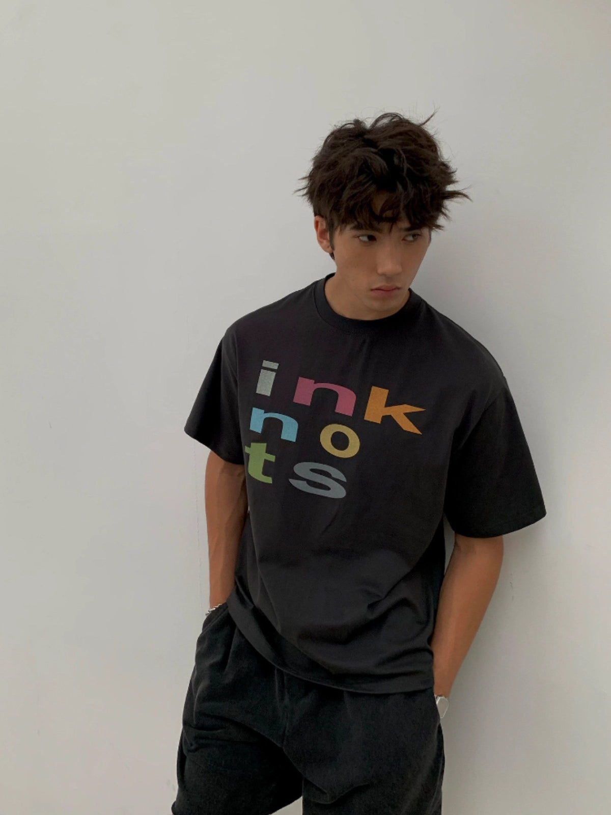 Ink | Structure Contrast Logo Tee