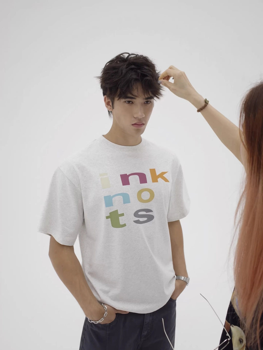 Ink | Structure Contrast Logo Tee