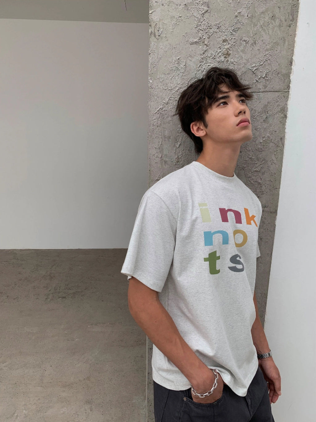 Ink | Structure Contrast Logo Tee