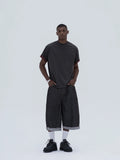 Knot | Indigo Raw Denim Cuffed Shorts
