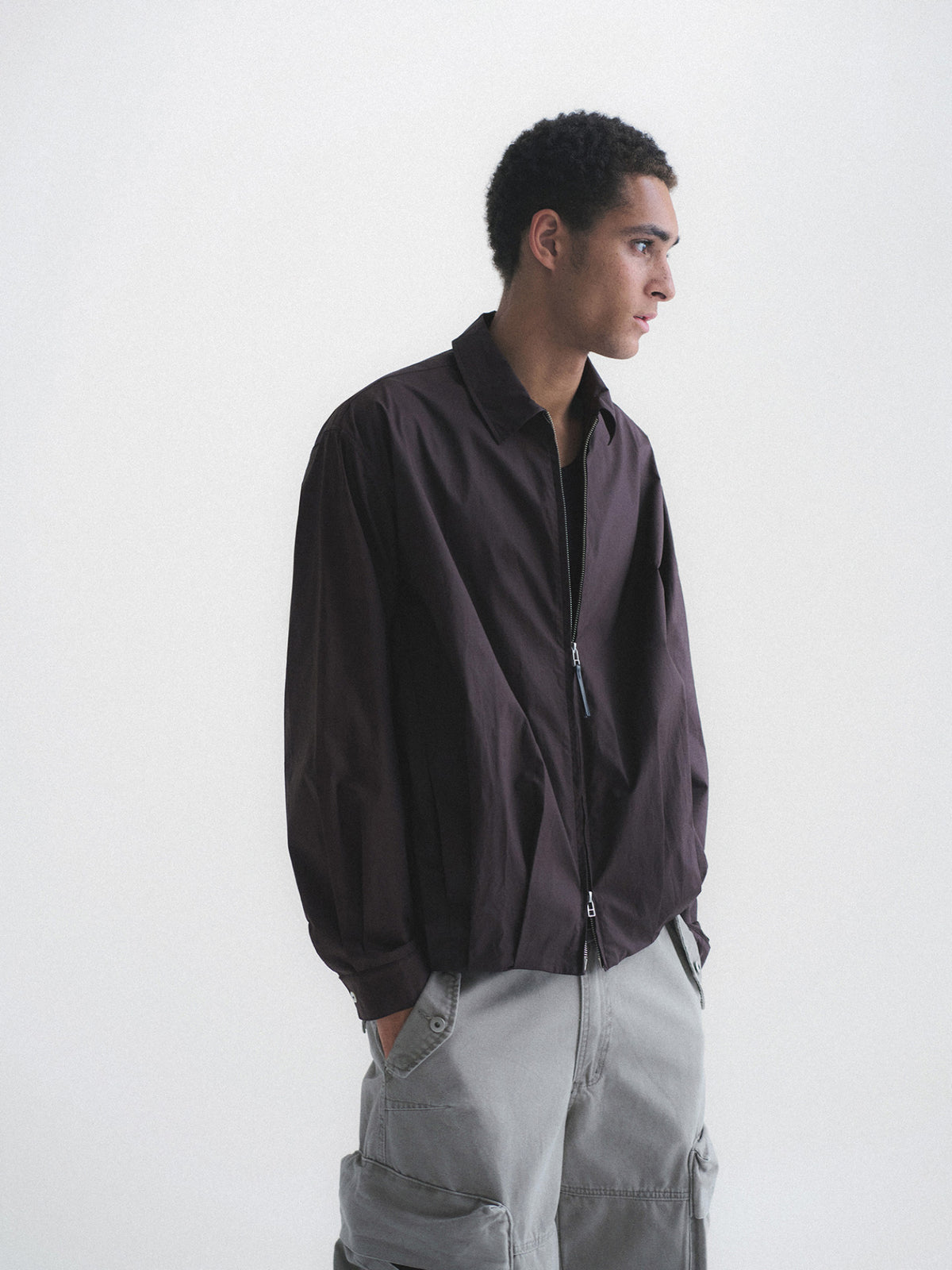 Knot | Balloon Boxy Dual-Zip Shirt Jacket