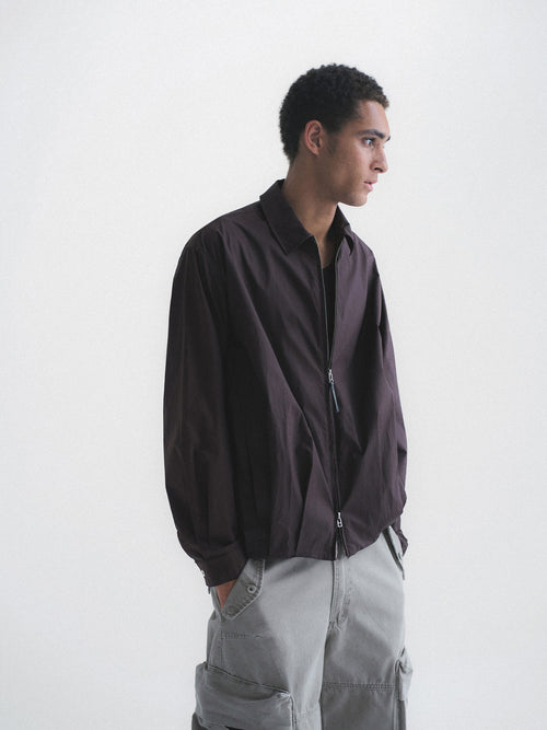Knot | Balloon Boxy Dual-Zip Shirt Jacket