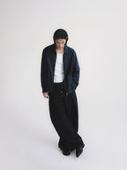 Thread | Asymmetric Pleat Wide-Leg Trousers