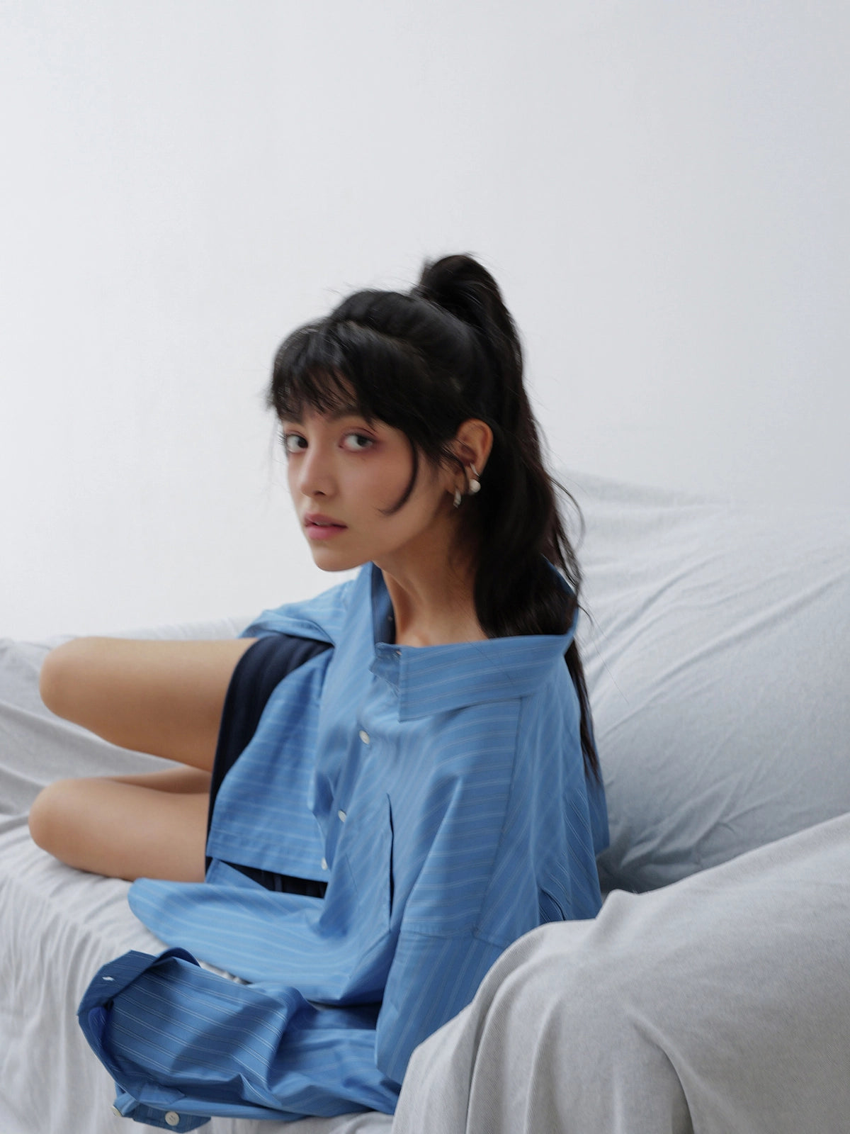 Thread | Air Lyocell Stripe Shirt