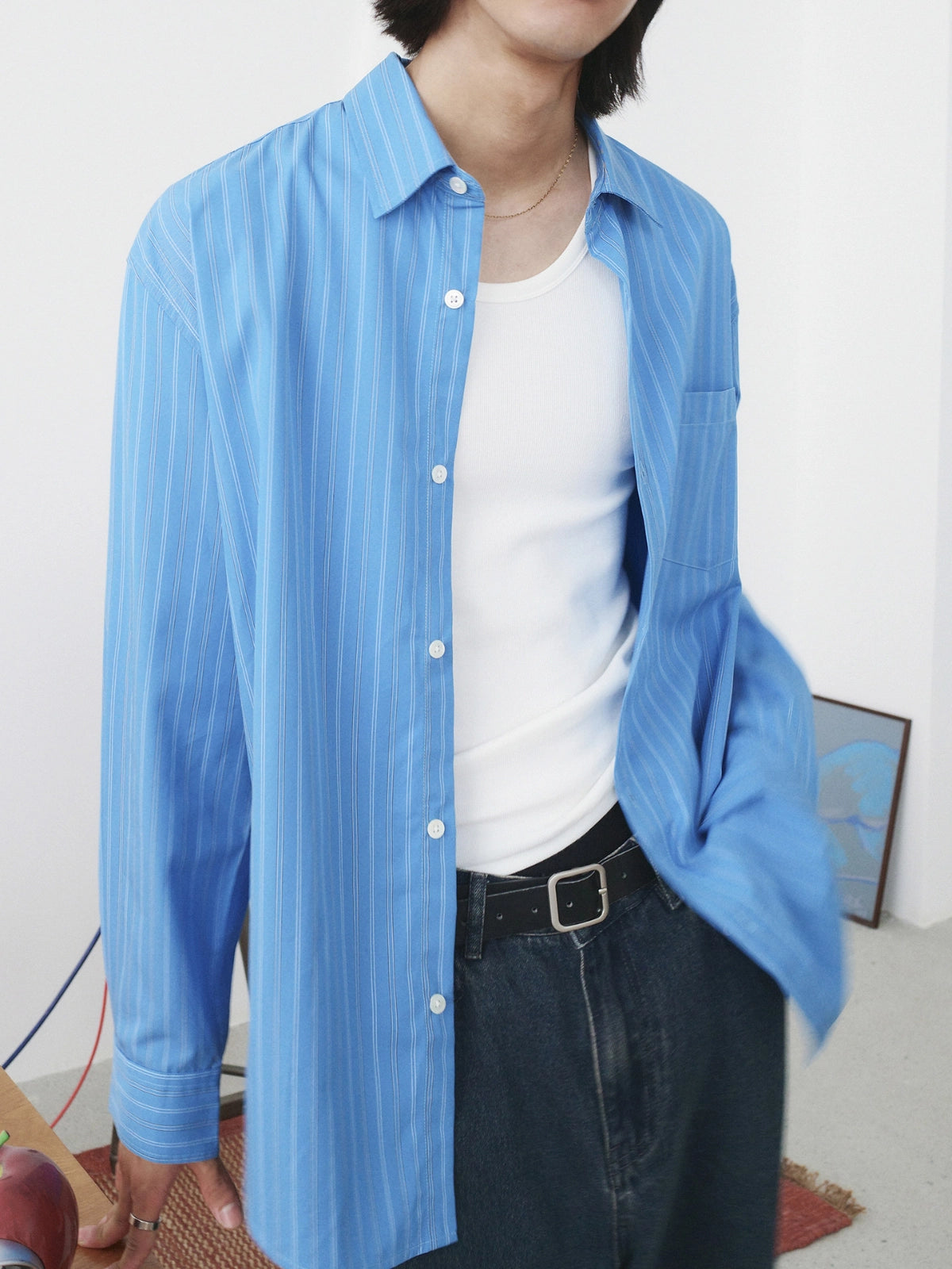 Thread | Air Lyocell Stripe Shirt