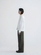 Contrast Stitch Washed Wide Leg Jeans