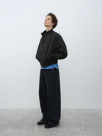Washed Black Straight Jeans