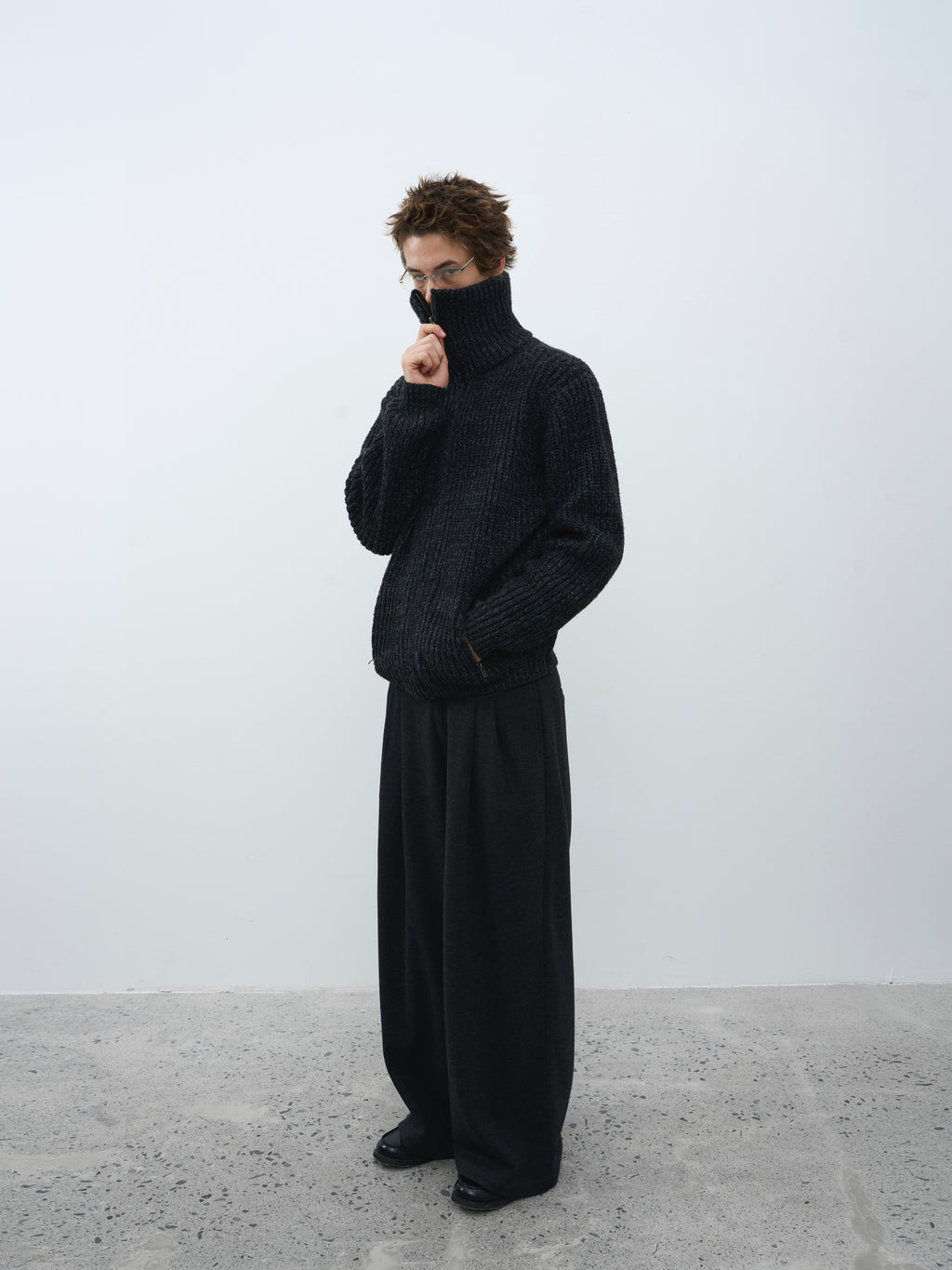 Fleece Wide Leg Sweatpants