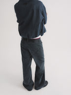 Thread | Dark Olive Washed Straight Denim