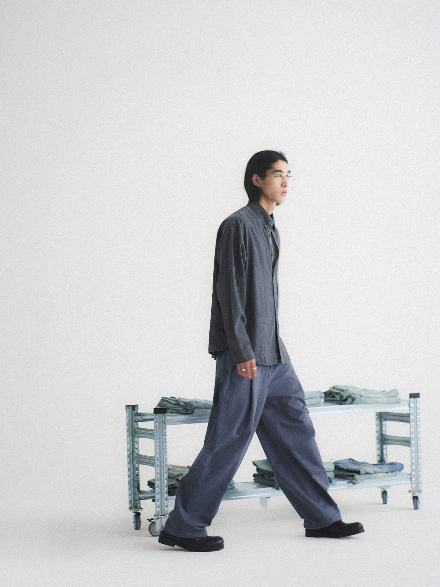 Thread | Pleated Wide-Leg Trousers