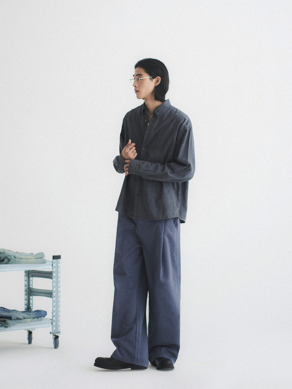 Thread | Pleated Wide-Leg Trousers