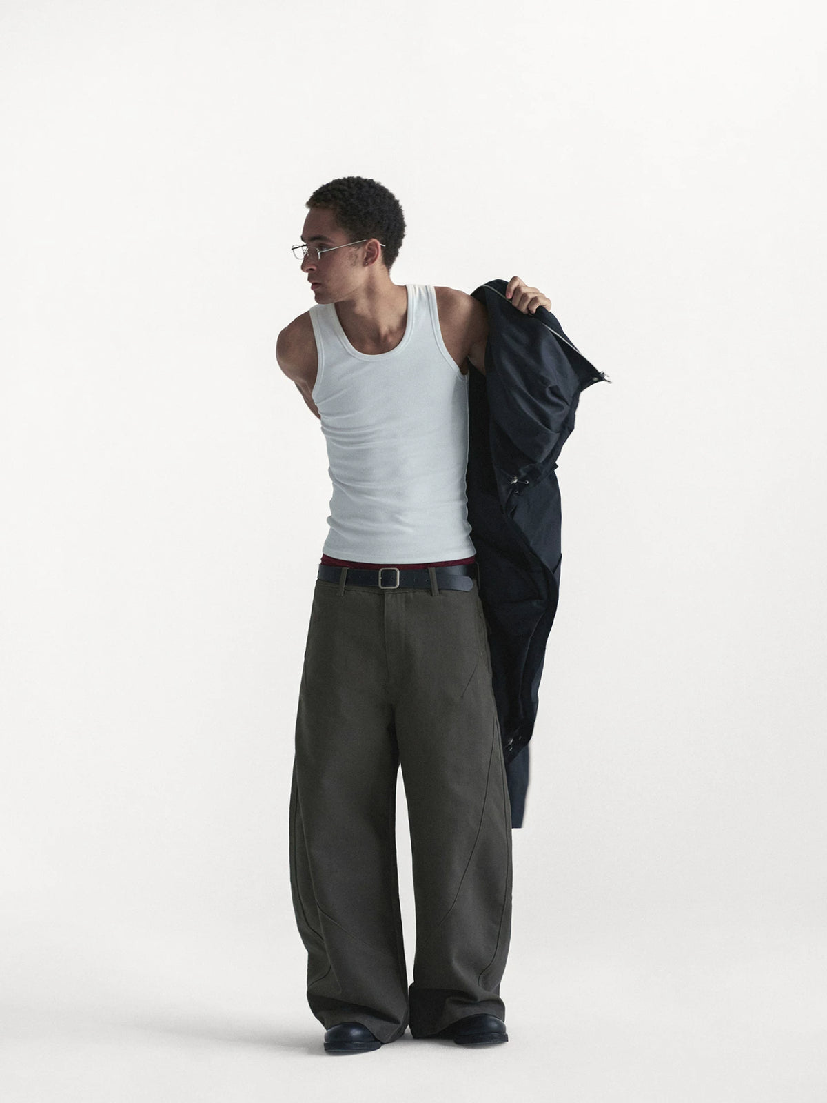 400gsm Twill Barrel Leg Jeans