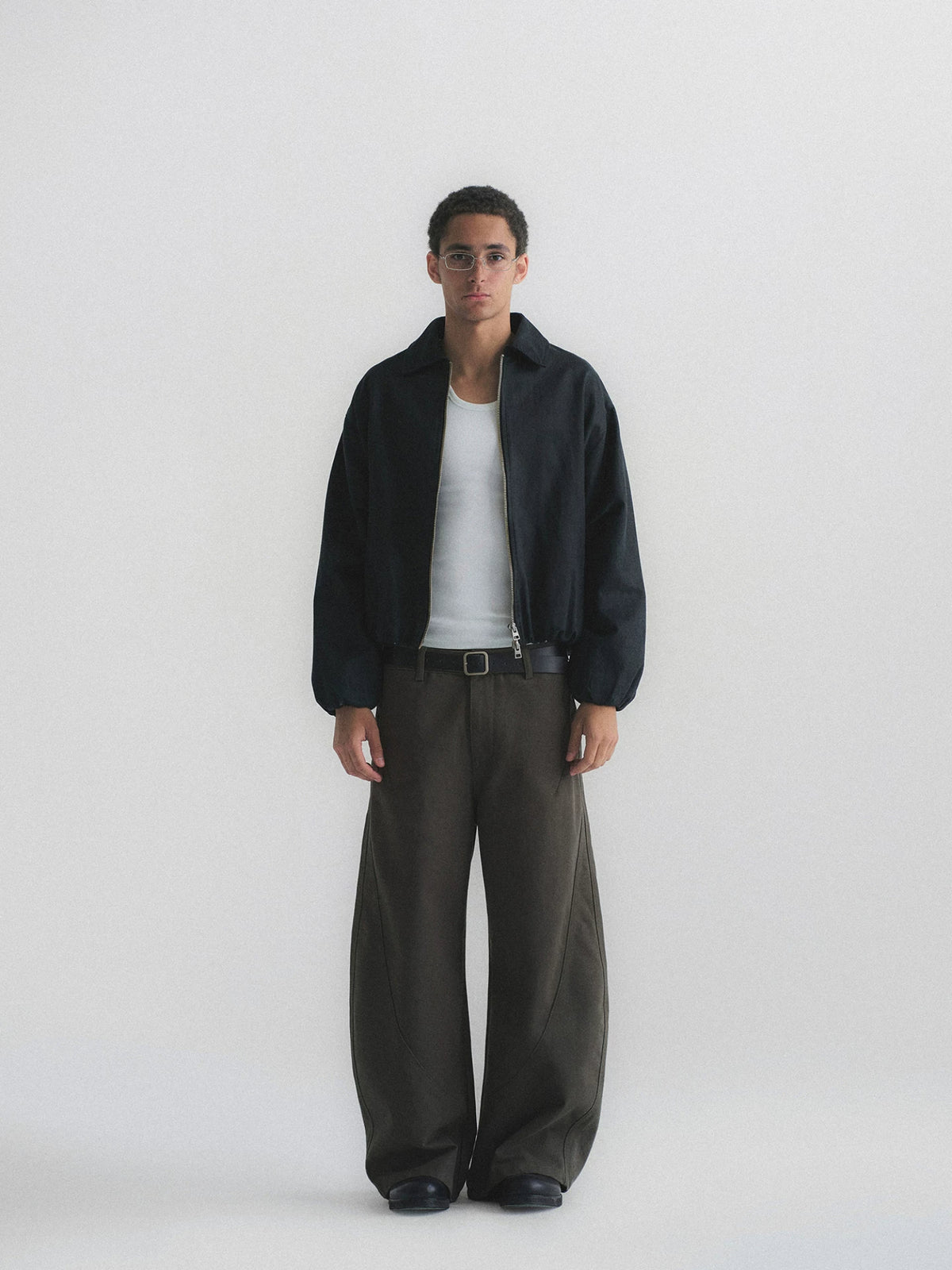 400gsm Twill Barrel Leg Jeans
