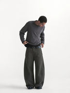400gsm Twill Barrel Leg Jeans
