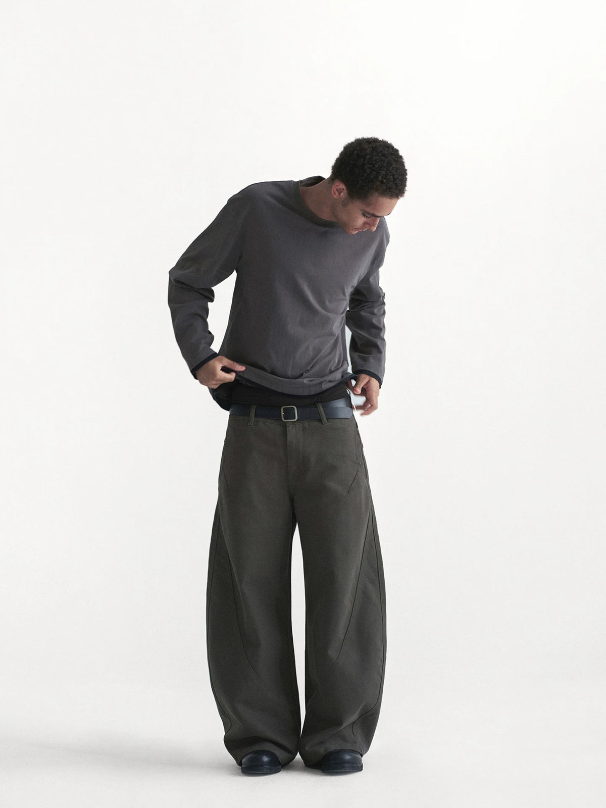 400gsm Twill Barrel Leg Jeans