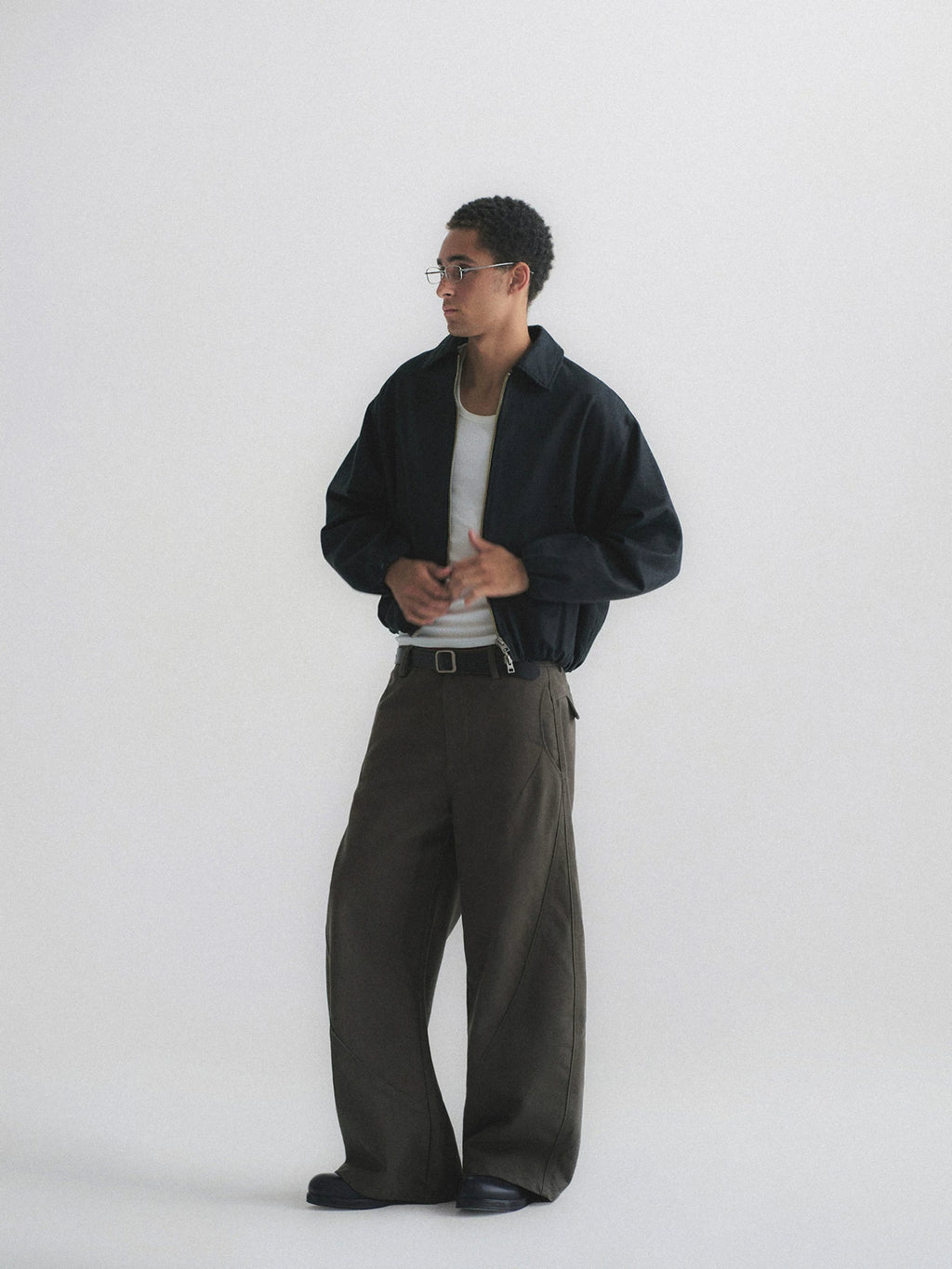 400gsm Twill Barrel Leg Jeans