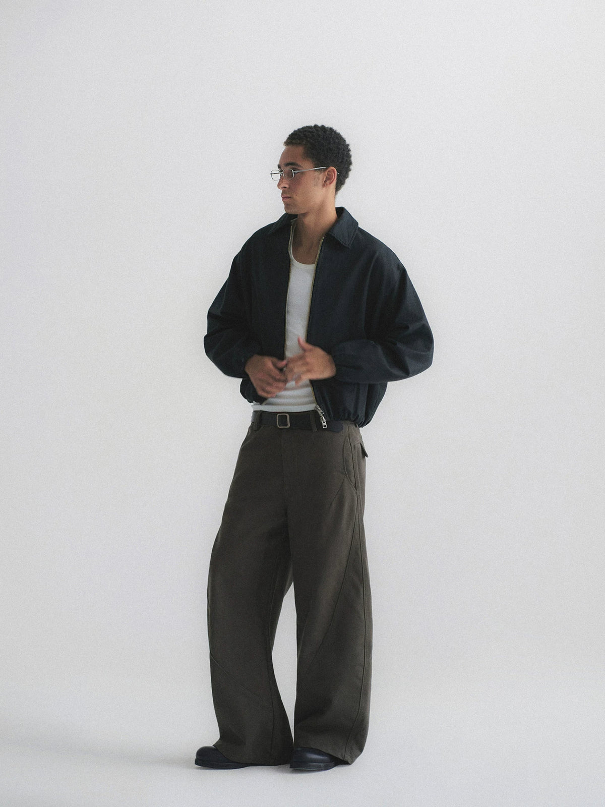 400gsm Twill Barrel Leg Jeans