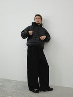 400gsm Snail Print Wide Leg Sweatpants