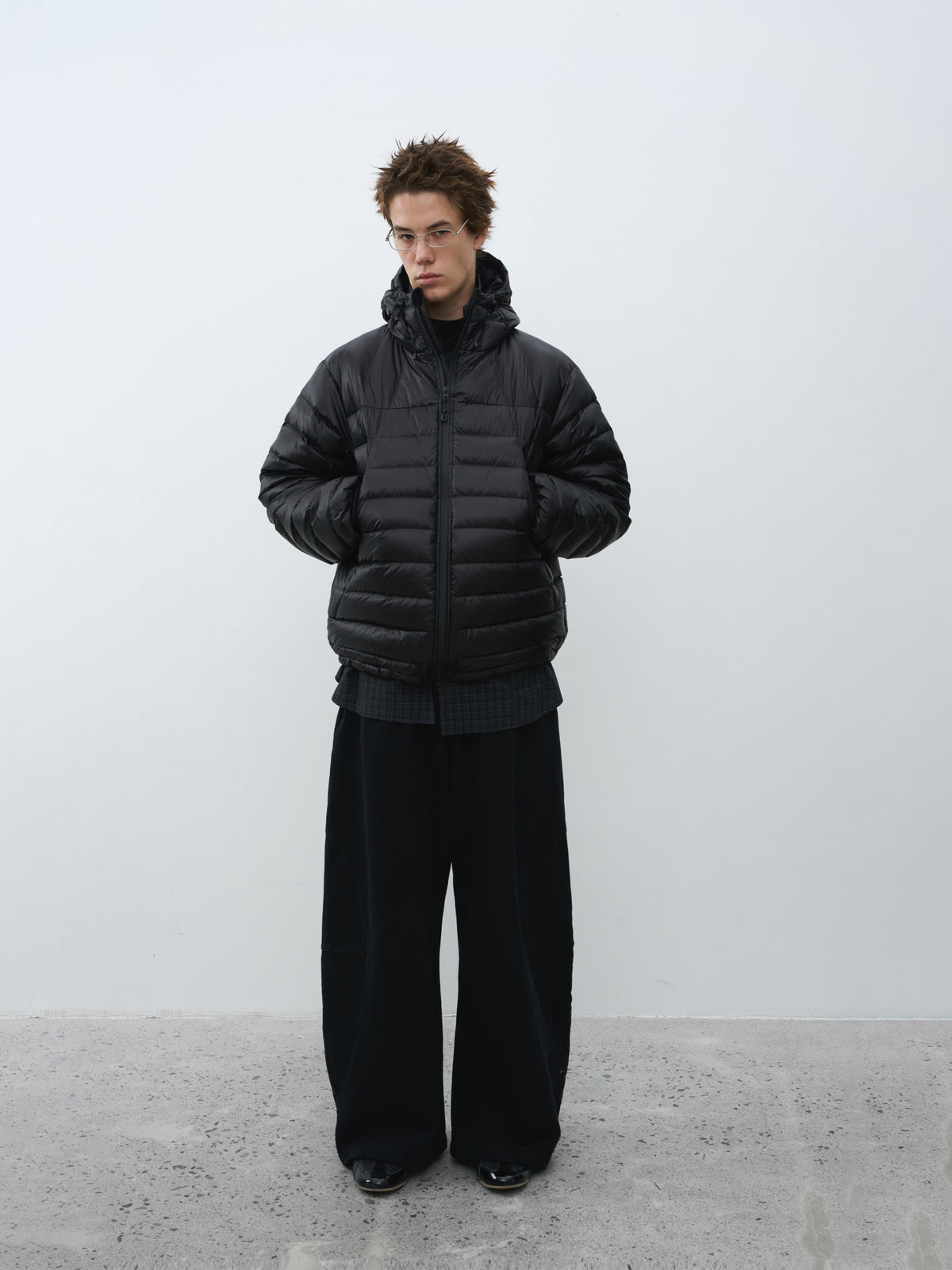 400gsm Snail Print Wide Leg Sweatpants