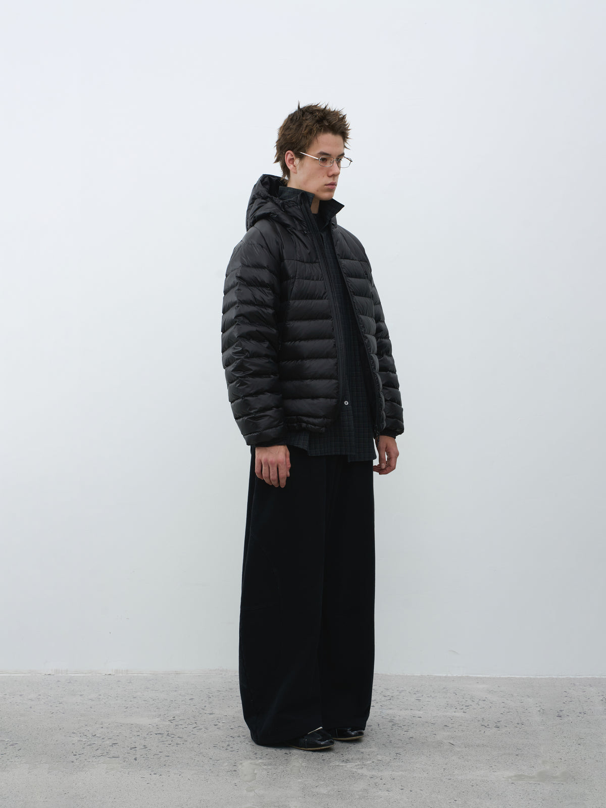 400gsm Snail Print Wide Leg Sweatpants