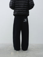 400gsm Snail Print Wide Leg Sweatpants