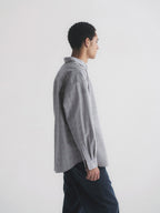Thread | Cotton-Linen Check Oversized Shirt