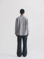 Thread | Cotton-Linen Check Oversized Shirt