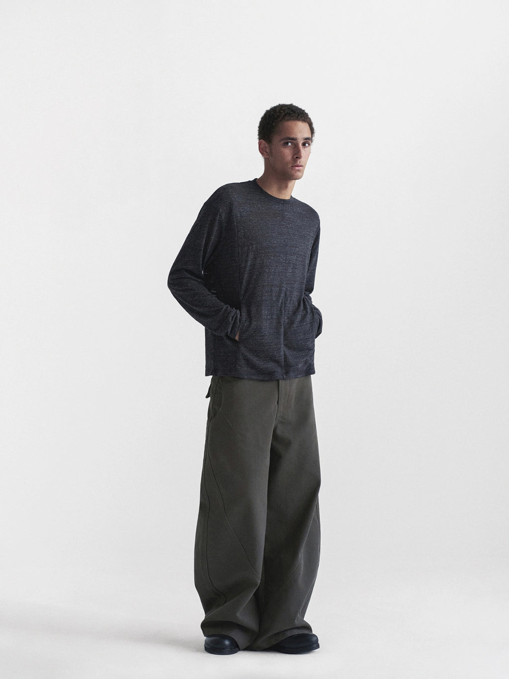 Thread | Linen Blend Structure L/S Tee