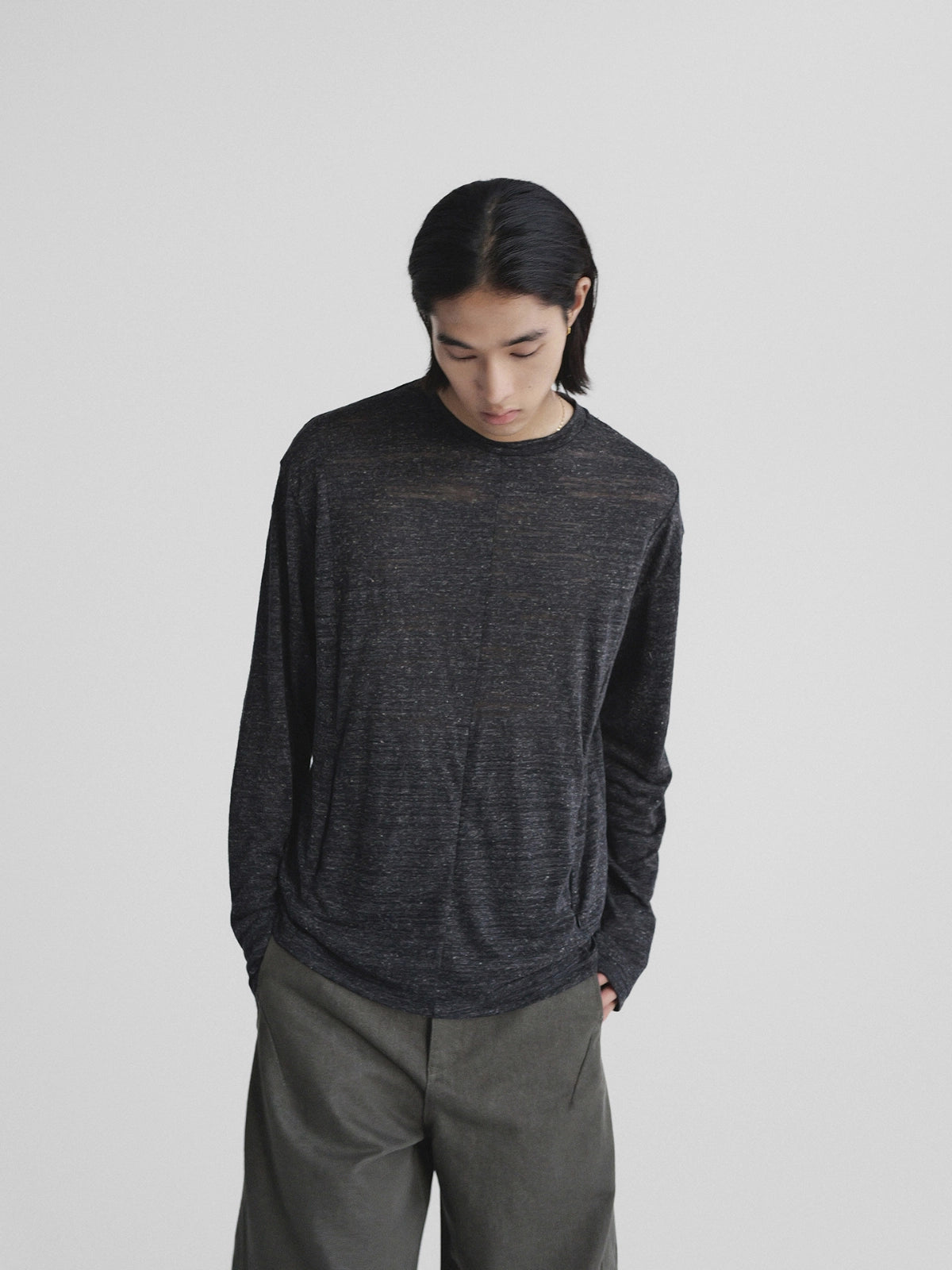 Thread | Linen Blend Structure L/S Tee