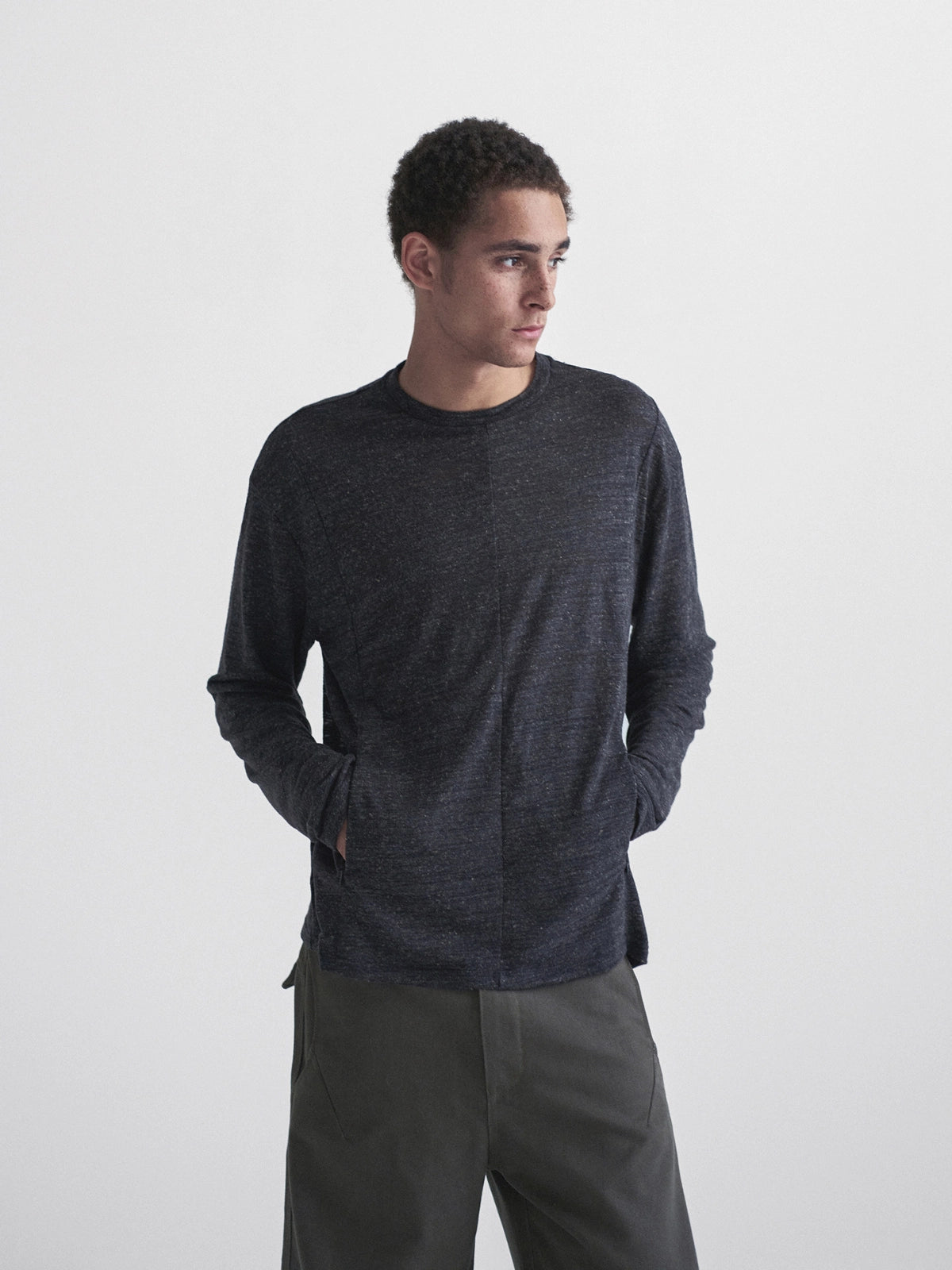 Thread | Linen Blend Structure L/S Tee