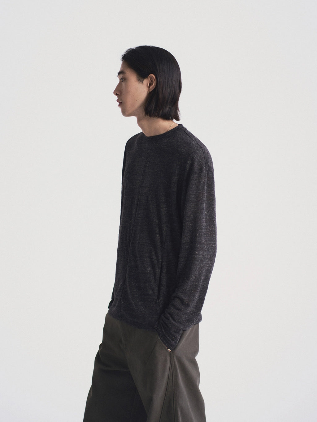 Thread | Linen Blend Structure L/S Tee