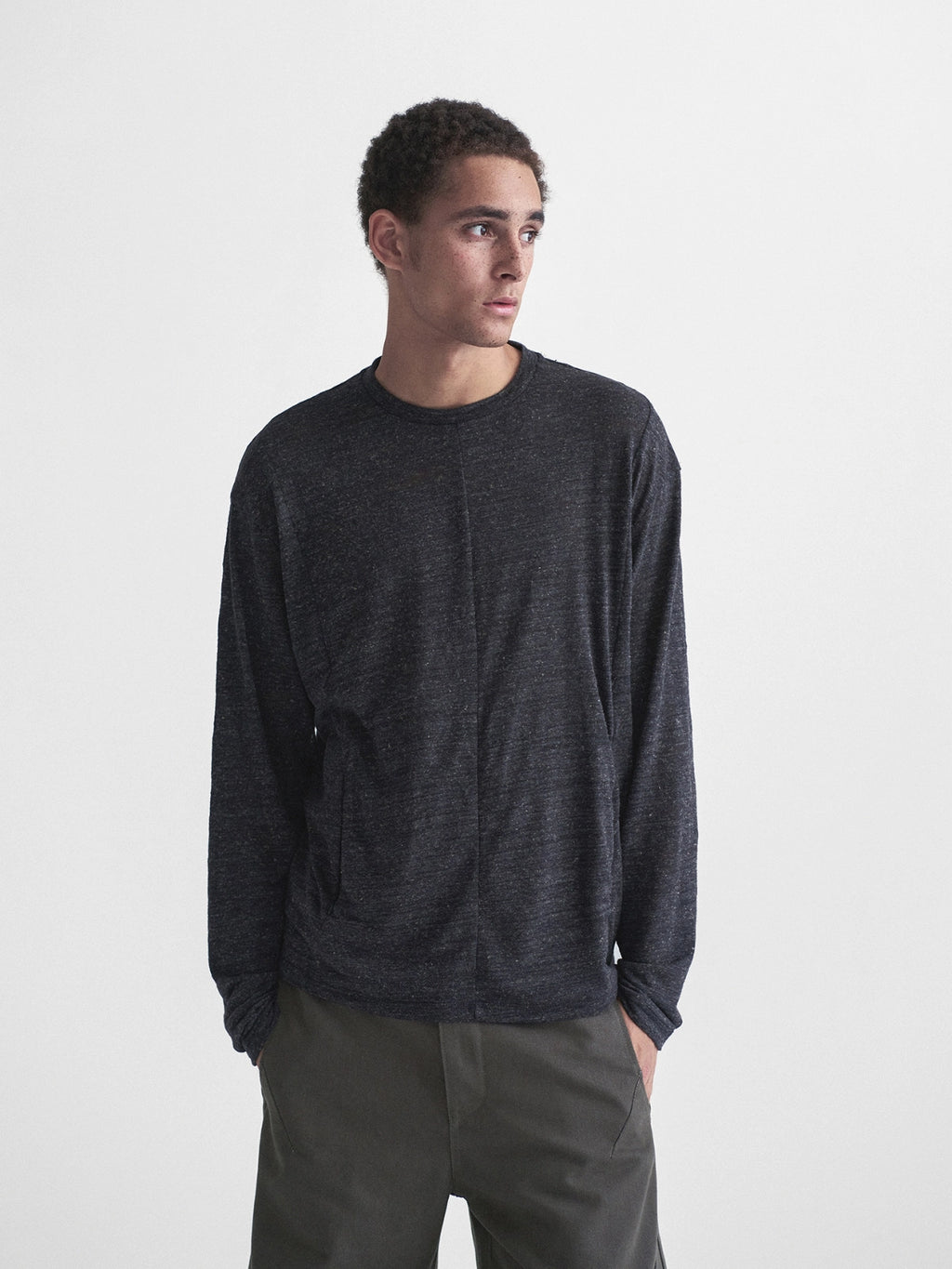 Thread | Linen Blend Structure L/S Tee