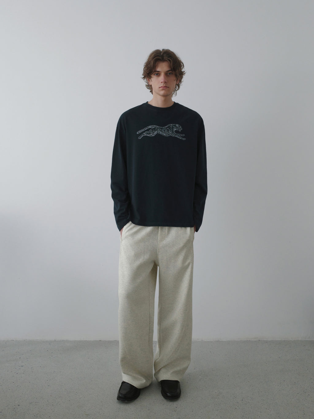 Leopard Print Relaxed L/S Tee