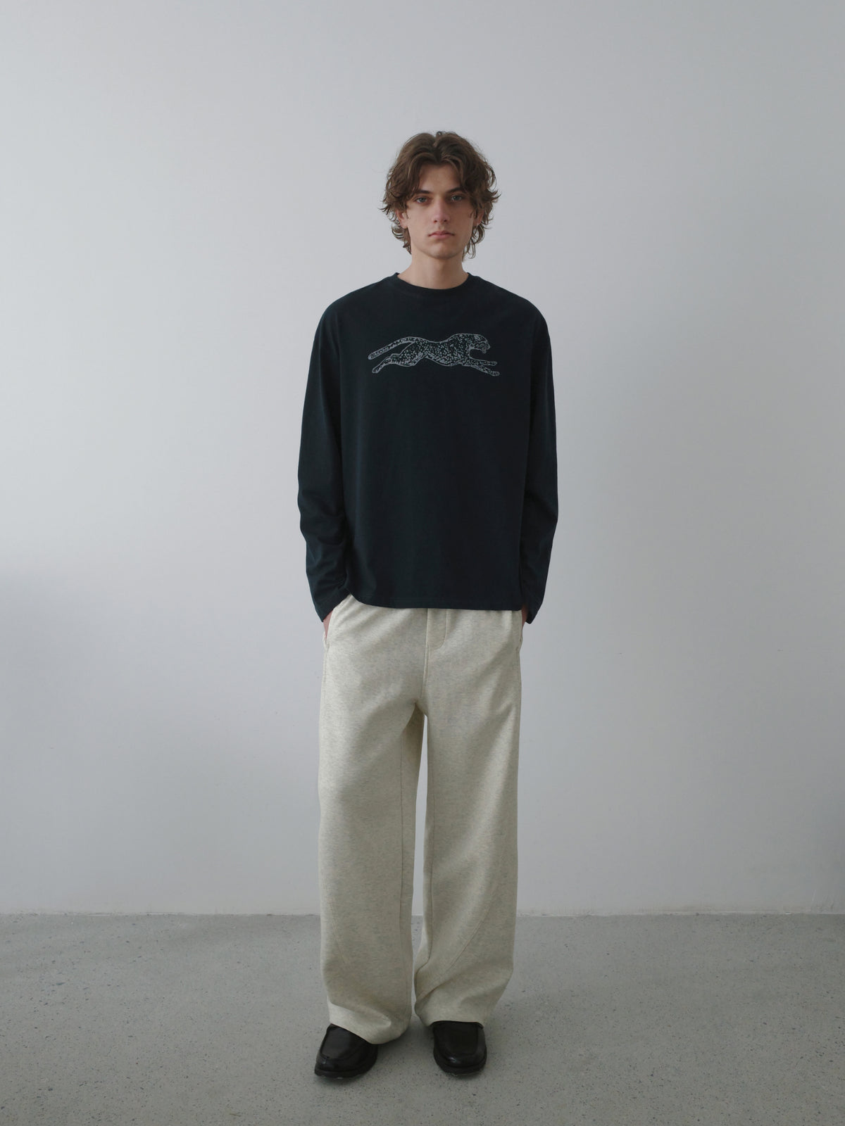 Leopard Print Relaxed L/S Tee