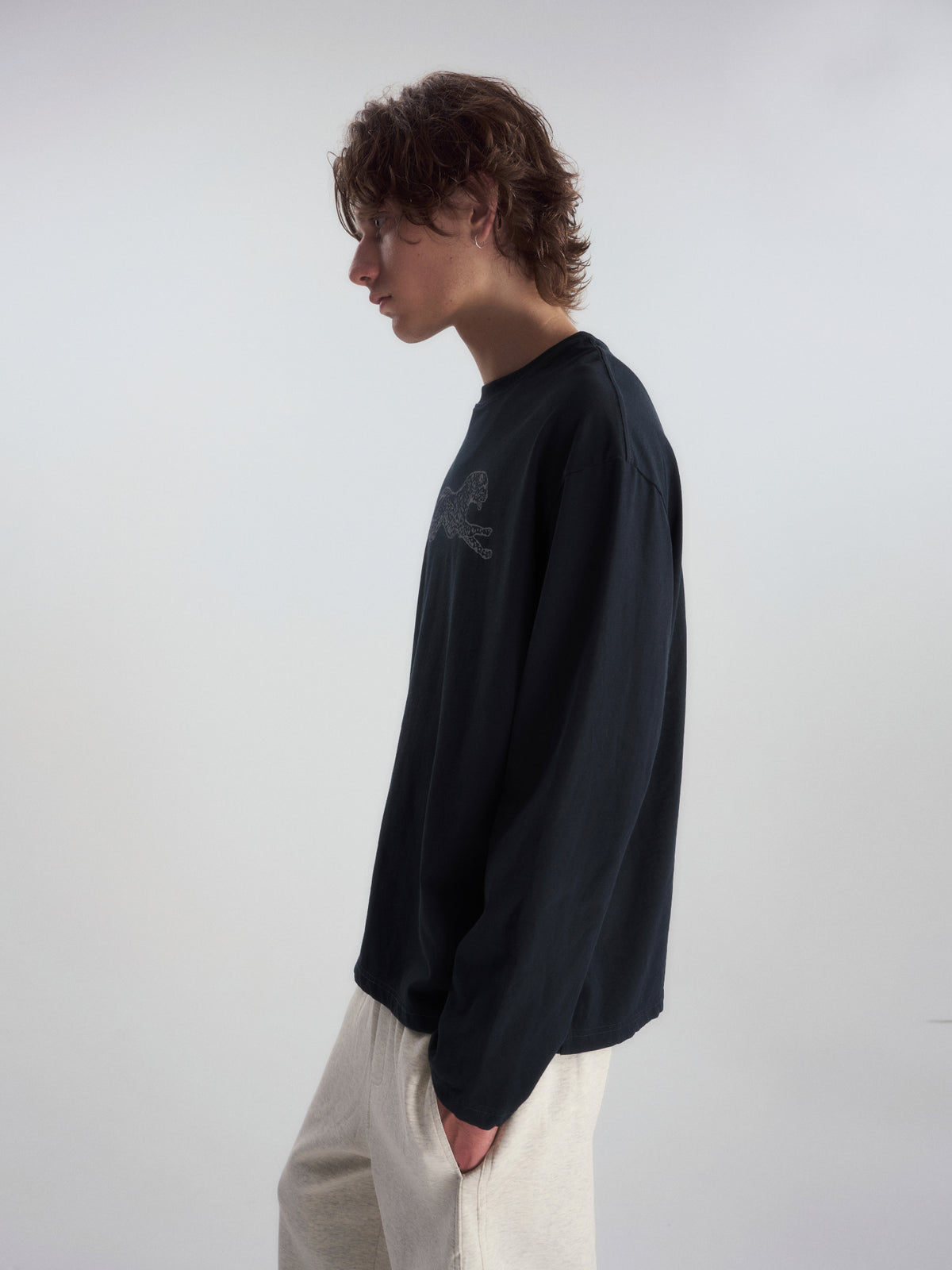 Leopard Print Relaxed L/S Tee