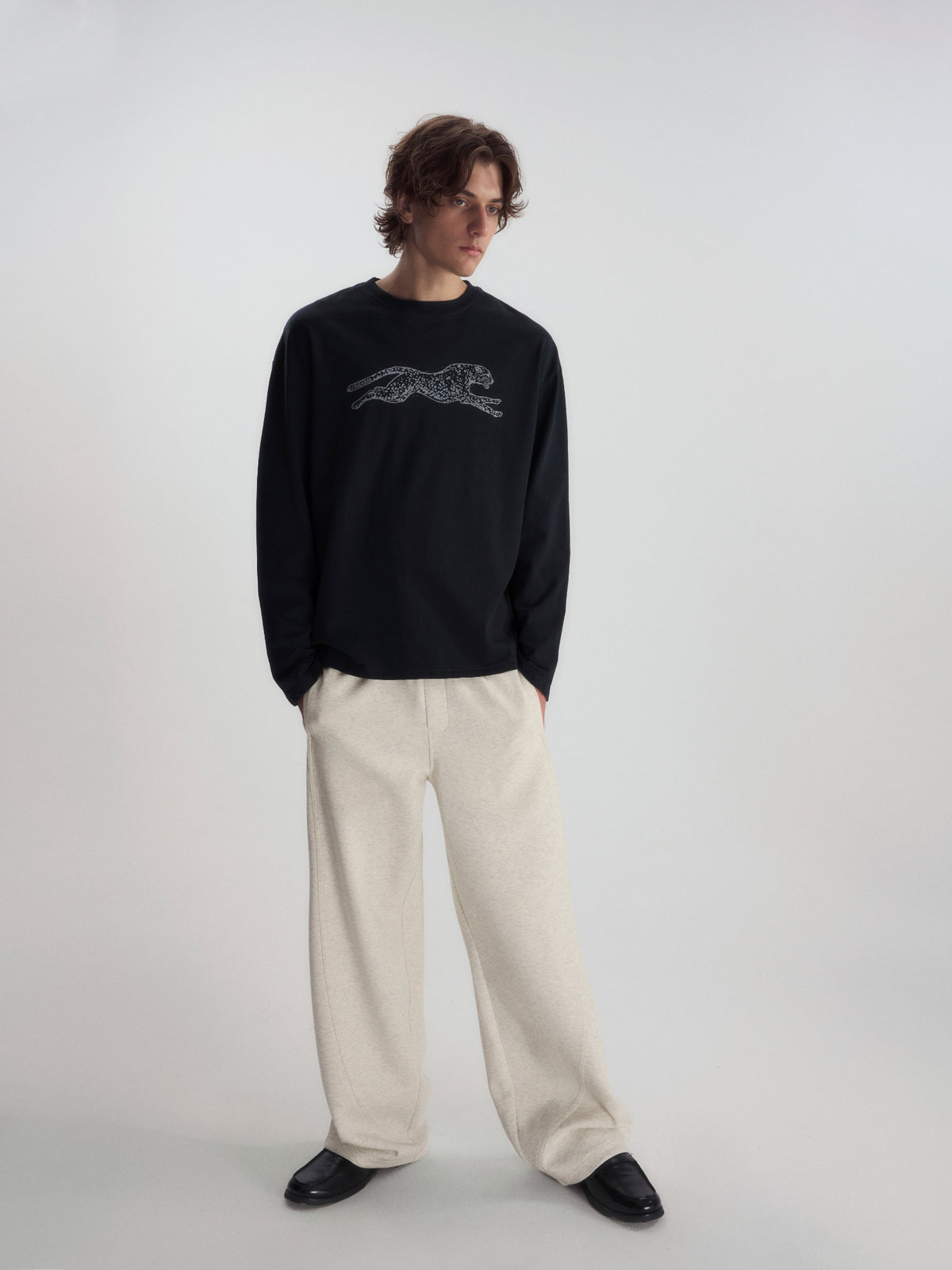 Leopard Print Relaxed L/S Tee