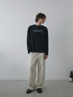 Curved Leg Relaxed Sweatpants
