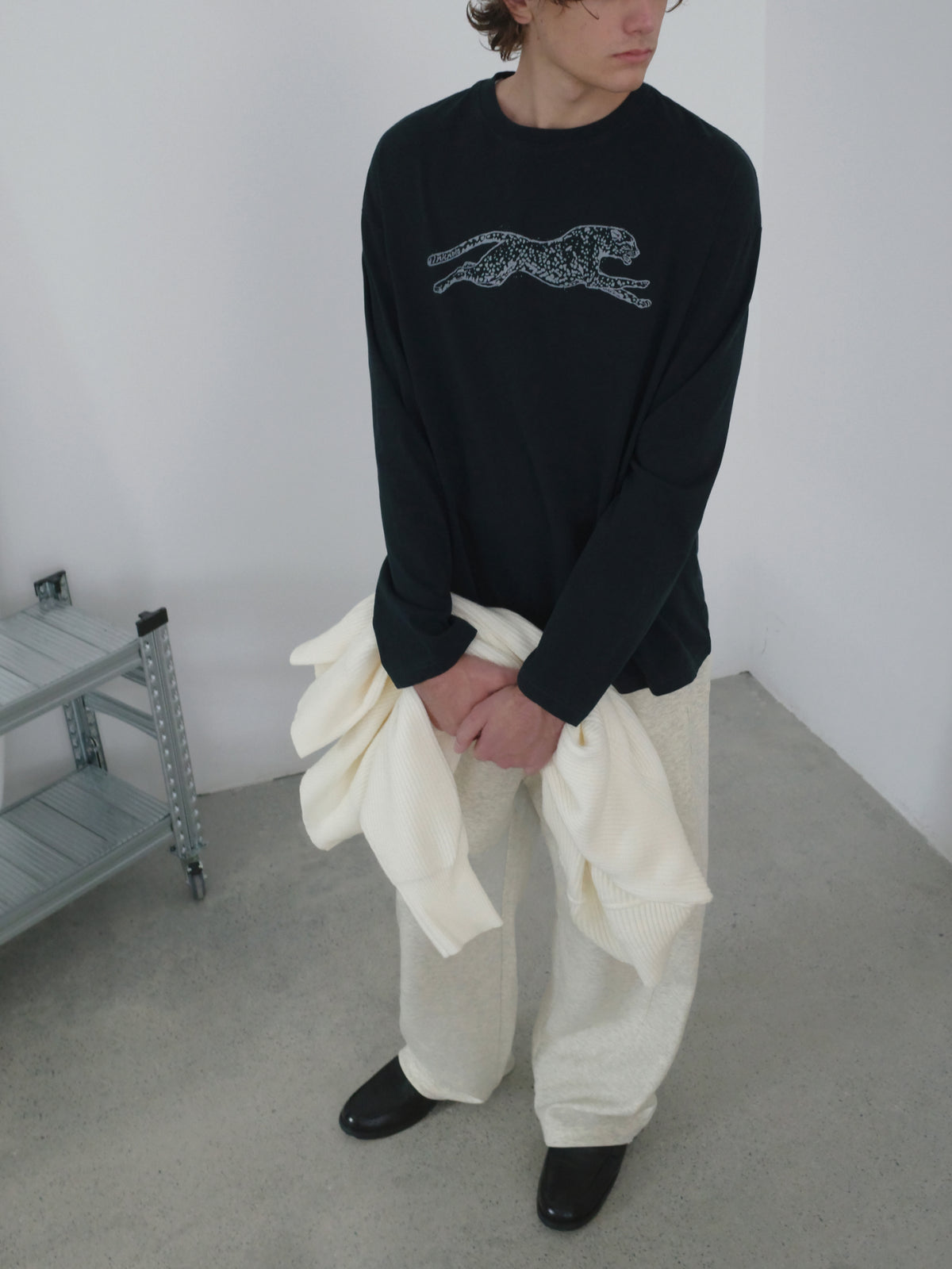 Leopard Print Relaxed L/S Tee