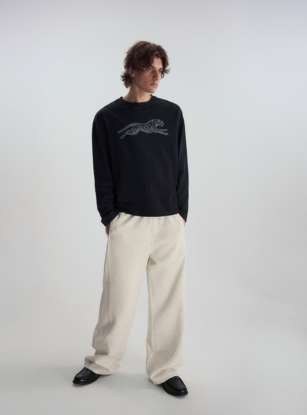 Leopard Print Relaxed L/S Tee