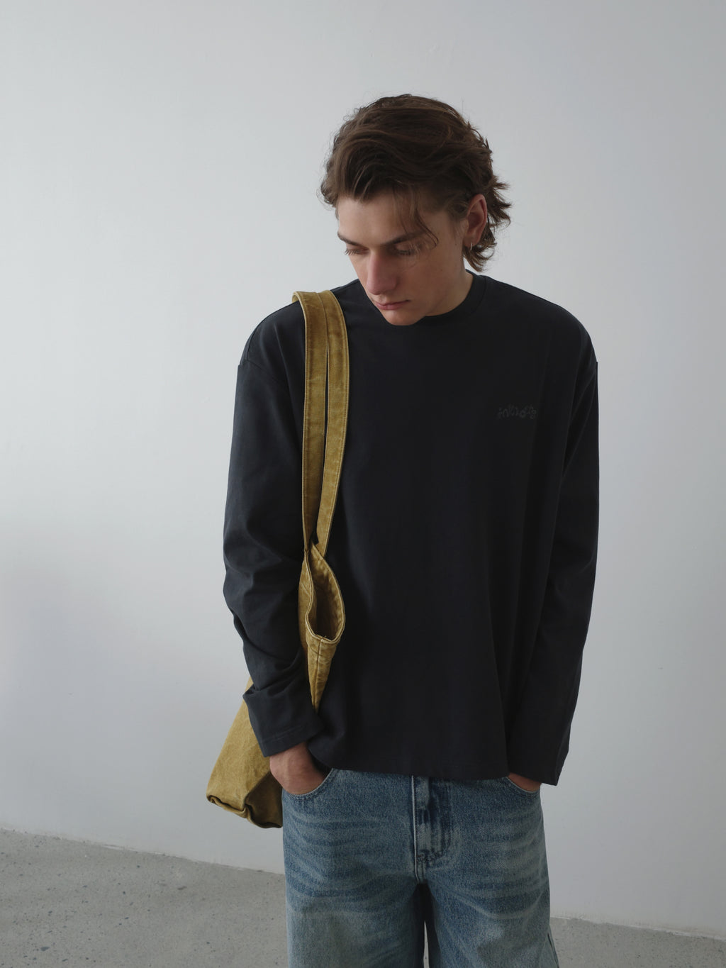 Snail Print Relaxed L/S Tee