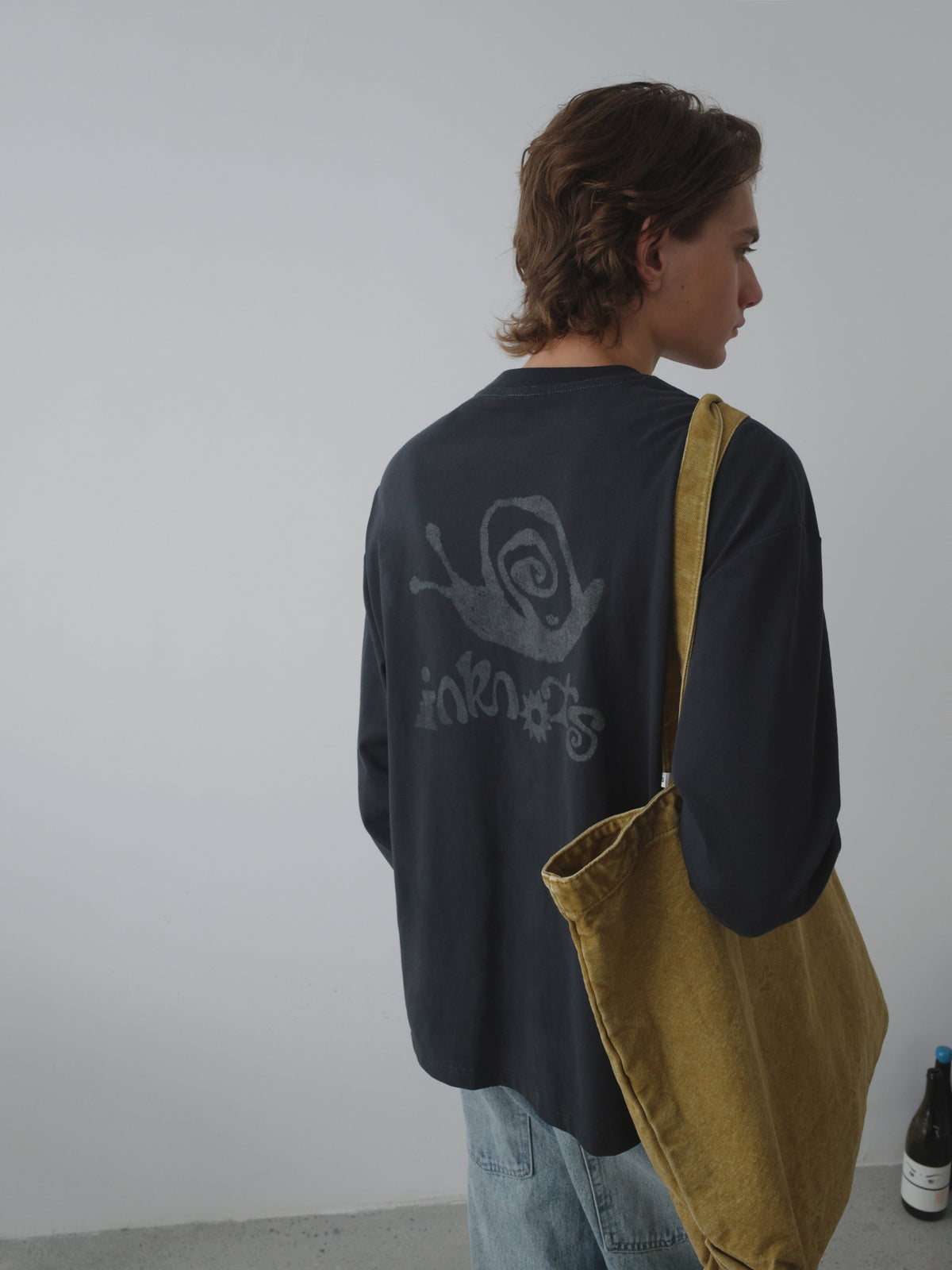 Snail Print Relaxed L/S Tee