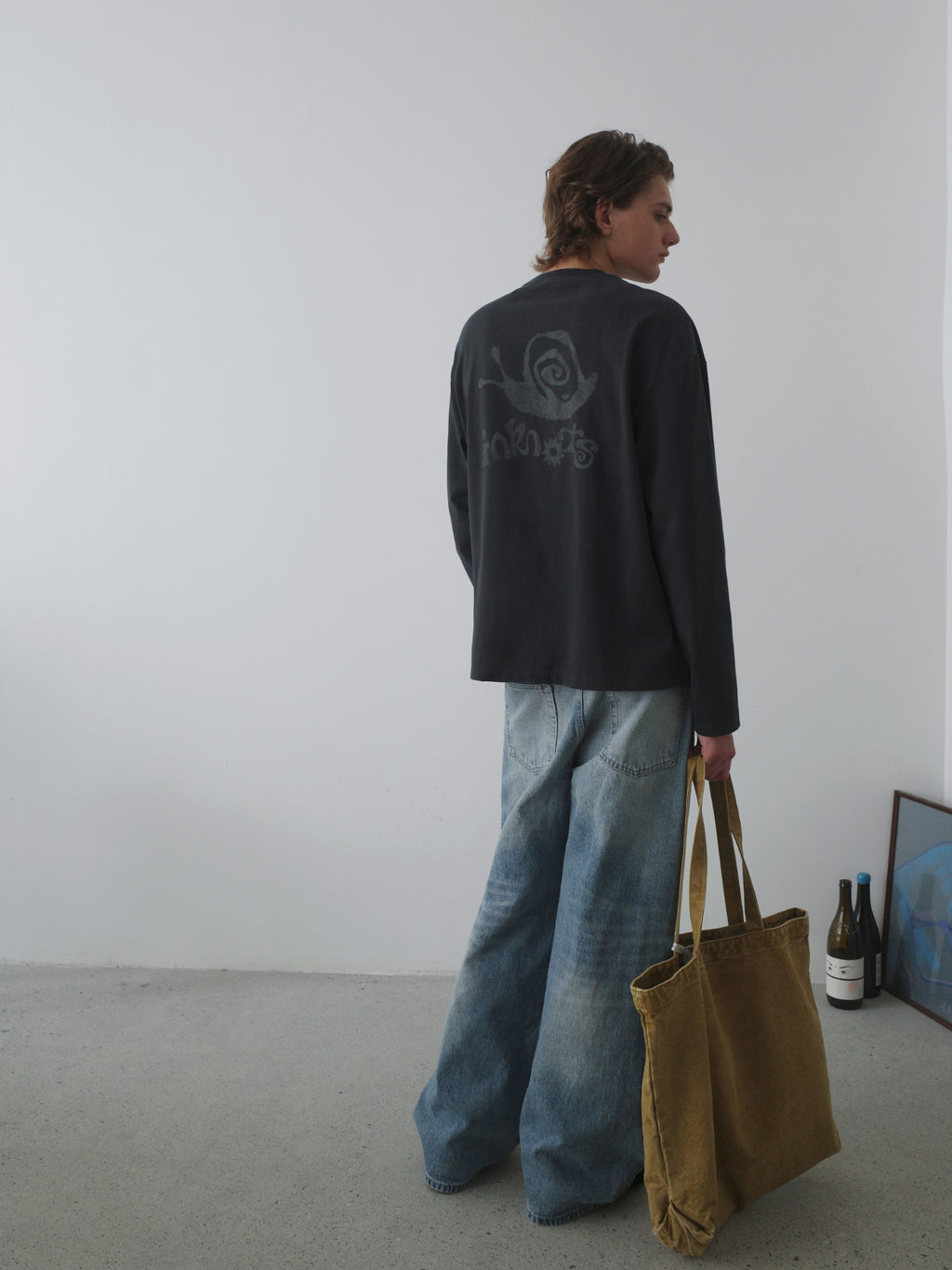 Snail Print Relaxed L/S Tee