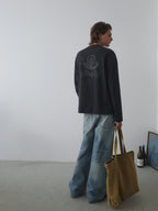 Snail Print Relaxed L/S Tee