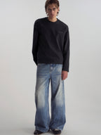 Snail Print Relaxed L/S Tee