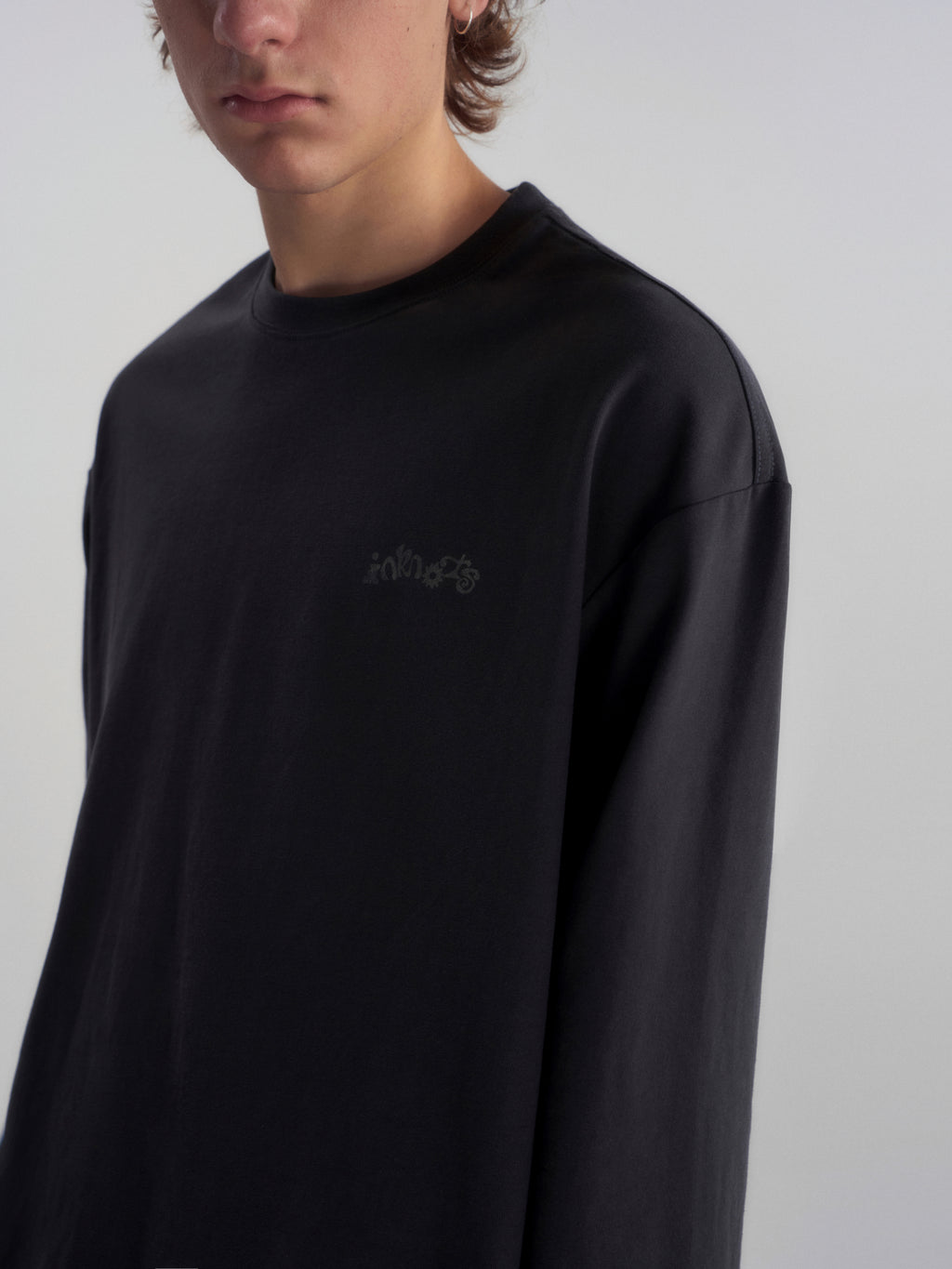 Snail Print Relaxed L/S Tee