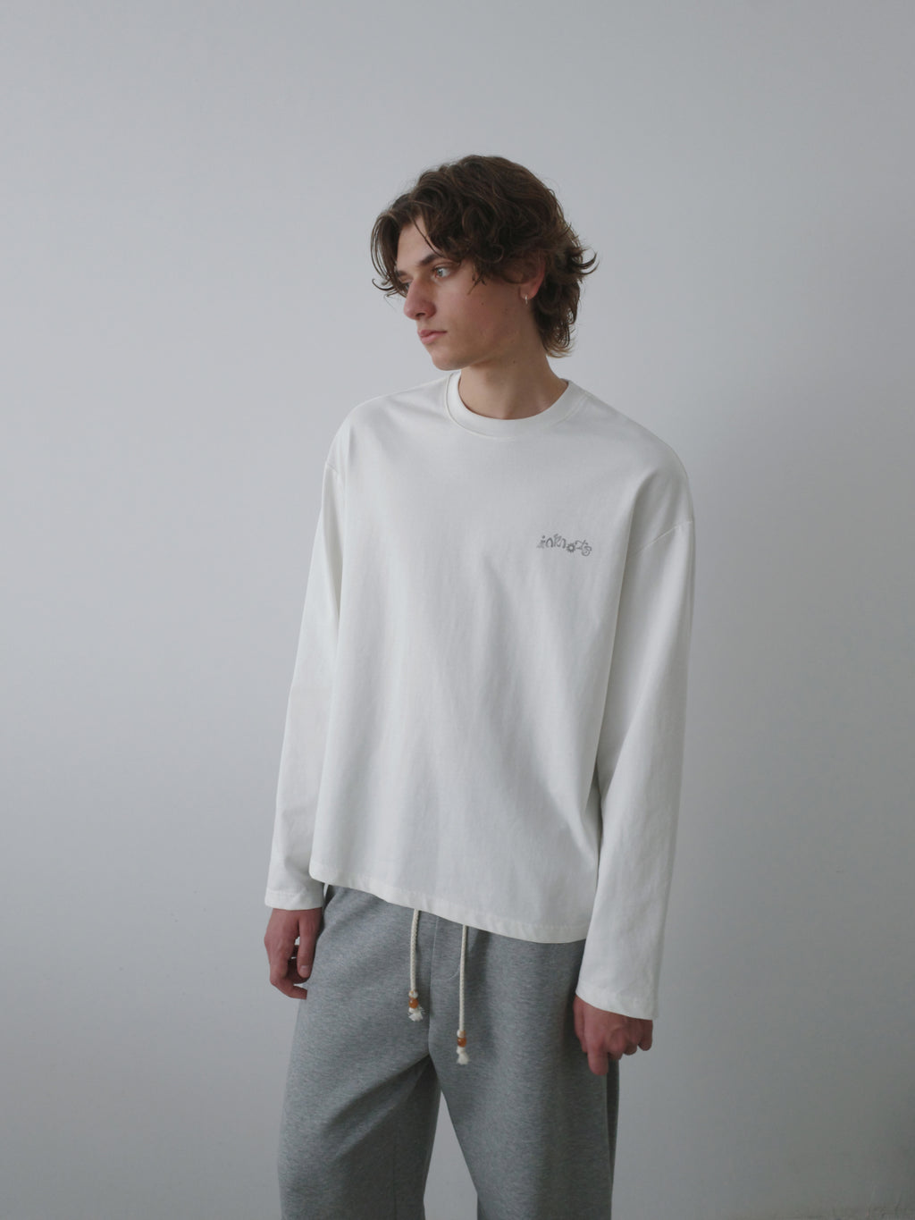 Snail Print Relaxed L/S Tee